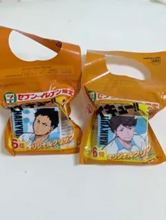 ハイキュー!! セブンイレブン限定 オリジナルクリップ 岩泉一 及川徹 2点
