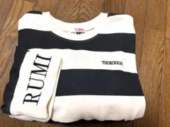 ピンクラテ 150cm トレーナー ボーダー 原宿 長袖 カットソー トップス