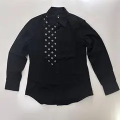 【新品　Y's シャツ】ワイズ ドレスシャツ ネイビー オーバーサイズ LL相当 新品 Y's シャツ】ワイズ ドレスシャツ ネイビー オーバーサイズ