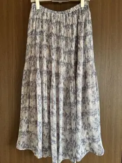 【美品】FROMFIRST Musee シフォンプリーツロングスカート