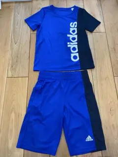 adidas サッカーウェア ブルー 120 練習着