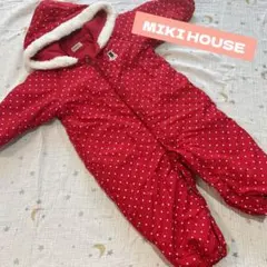 最終値下げ❗️MIKI HOUSE ボア付 アウター ジャンプスーツ60-80