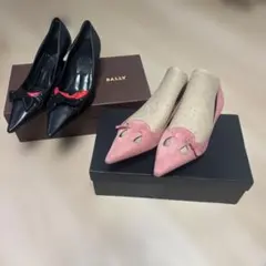 BALLY パンプス ブラック リボン付き　37EU 361/2EUのサムネイル