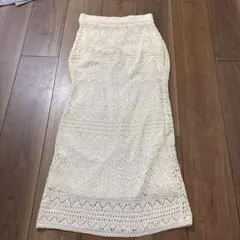 美品rienda アイボリー タイトスカート フリーサイズ