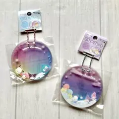 【未使用】サンリオ アクリル デコプレート キーホルダー 2個セット Deco