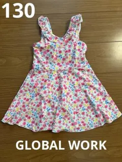 花柄 ワンピース水着 130サイズ　GLOBAL WORK