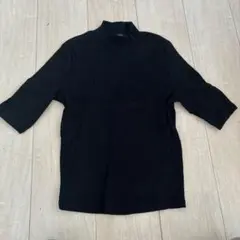 ZARA ホシブラック ハイネック カットソー 五分袖