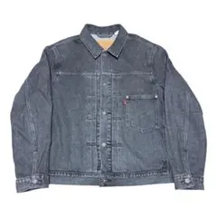 Levi’s Premium ブラックデニムジャケット 1st トラッカー M