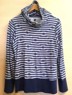 miraco パイル地 パーカ 北欧 ミラコ Navy・Blue × Whiteのサムネイル