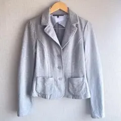 MaxMara WEEKEND ジャージージャケット M グレー 補修ありのサムネイル