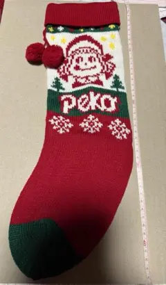 クリスマスペコちゃん　サンタ靴下　不二家ペコちゃん