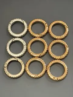 金属製リング 8個セット シルバー ゴールド