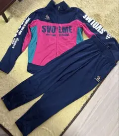 ☆【美品】SVOLME ジャージ ピンク/ネイビー上下セット140