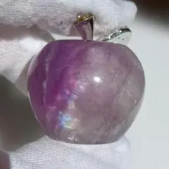 シラーあり✨️キャンディ フローライトリンゴ りんご林檎 天然石置物