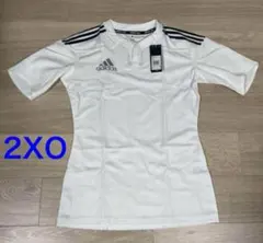 ※値下げ不可【新品】アディダス　プラクティスジャージ　半袖　白　ラグビー　2XO