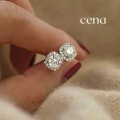 ラス1限定　ダイヤピアス シルバー925　ジルコニア　メンズ　レディース　両耳用
