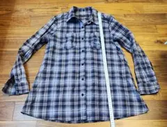 レディース ロングシャツ チェック柄 ２ Ｍ相当のサムネイル