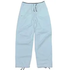 00s NIKE ナイロンパンツ ベイカー型 ワイド ドローコード L