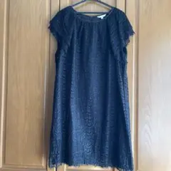 豪華♩結婚式に^ ^ 試着のみ新品　Ｈ２Ｏ　ブラックレースワンピース