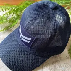 ヤンマーキャップ　メッシュ帽子　ネイビー　レア　非売品のサムネイル