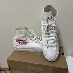 コンバースオールスターHIカット1CK314ホワイトアトリエ猫26.5cm美品