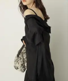 Arpege story シアーシャツ ブラック