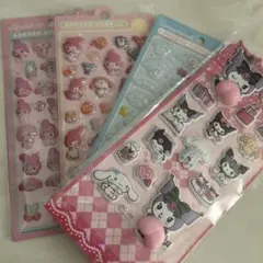 マイメロディ・シナモロール シール 4枚セット