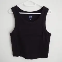 GAP リブ タンクトップ ブラック Mのサムネイル