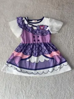 フリル袖 ハートモチーフ ワンピース 100cm