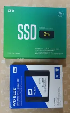 CDF SSD 2TB、WD BLUE SA510 500GB