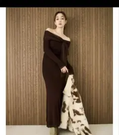 FRAY I.D 3wayリボンオフショルニットワンピース