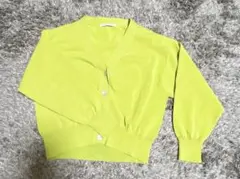 アーバンリサーチ ライムグリーン Vネック カーディガン