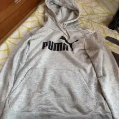 PUMA プーマ キッズ パーカー グレー M