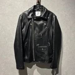 BEAMS LIGHTS 黒 レザー ダブルライダースジャケット