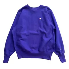 極美品 珍品 90s ヴィンテージ リバースウィーブ パープル USA製 L