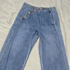 【MOUSSY】PATCHWORK STRAIGHT（W約66〜66.5)（M)