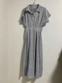 EVERY.VERY NICE CLAUP ストライプ シャツワンピース 半袖