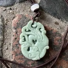 空色翡翠の鳳凰のペンダント