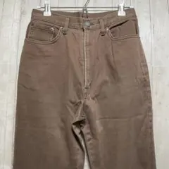 63ｃｍ≪BOBSON≫ボブソン　カジュアルパンツ　ブラウン　日本製　シンプル