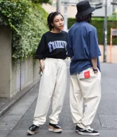 heavy twill ＆ denim easy work pants