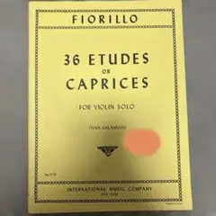 Fiorillo 36 Etudes or Caprices 楽譜　フィオリロ