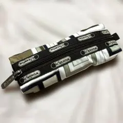 レスポートサック　ペンケース　ポーチ　幾何学模様