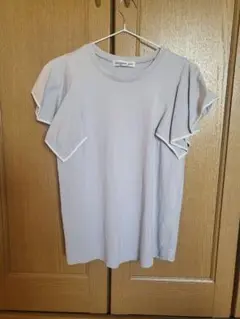 KATHARINE ROSS フリル袖 Tシャツ ライトグレー