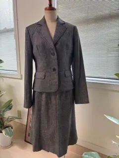 BALLSEY トゥモローランド　ツイードスカートスーツ　　グレー系