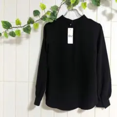 新品 未使用 GU スタンドカラー 長袖シャツ M