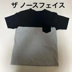 ザノースフェイス　切替　ポケットTシャツ　Mサイズ　半袖