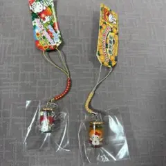 ご当地キティ 信州限定 2つセット あんず瓶 天使 根付けストラップ