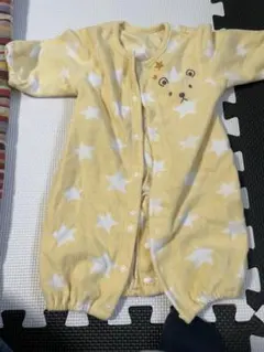 星柄 ツーウェイオール ベビー服 イエロー