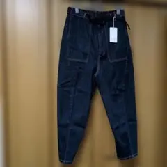 新品ビットブルーサルエルパンツ デニム パンツ サイズF