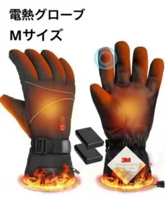 電熱グローブ 電熱手袋 バイク ヒーター手袋 スマホ対応 9時間連続使用 裏起毛